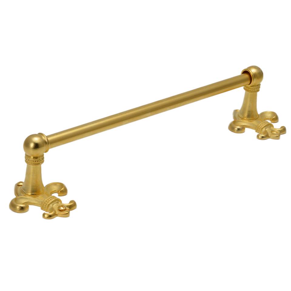 Carpe Diem Hardware Charlemagne 36'' O.C (Approximately) Towel Bar With 5/8'' Smooth Center