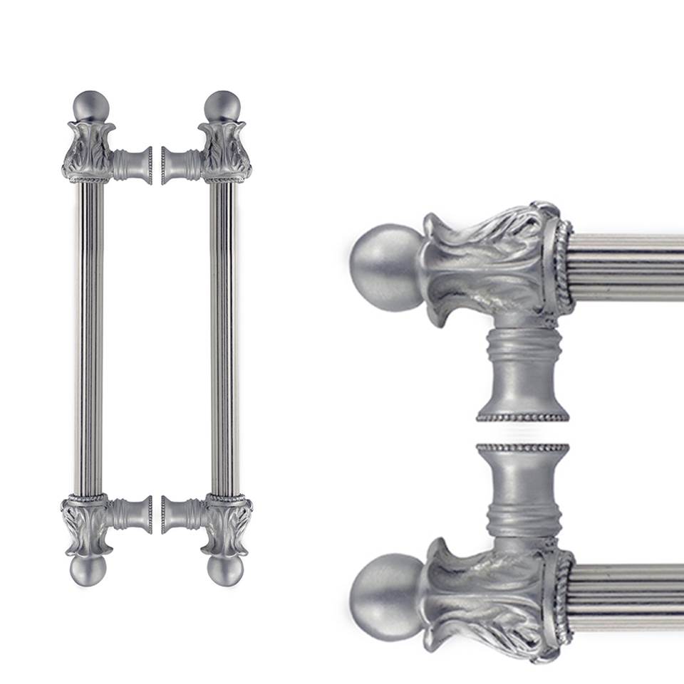 Carpe Diem Hardware Acanthus Back To Back 6'' O.C. {Approx.} w/ 5/8'' Reeded Center Long Pull Romanesque Style