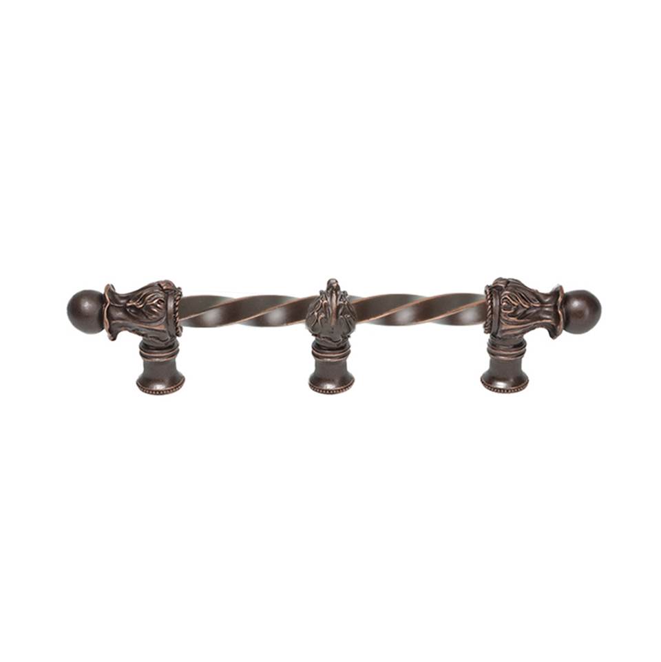 Carpe Diem Hardware Acanthus 6'' O.C. (Approx.) With 3/8'' Twist Bar Romanesque Style With Center Brace