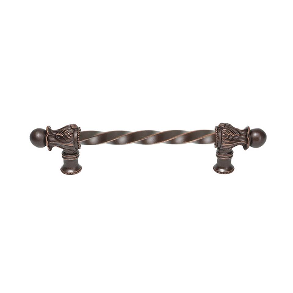 Carpe Diem Hardware Acanthus 6'' O.C. (Approx.) With 3/8'' Twist Bar Long Pull Romanesque Style