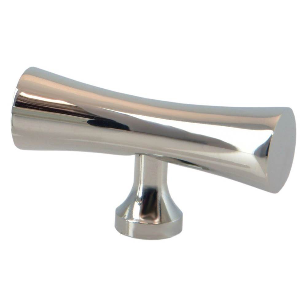Colonial Bronze Cabinet Knob Hand Finished in Polished Nickel