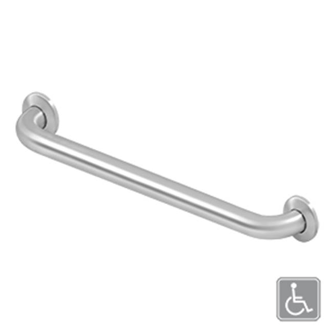 Deltana 18'' Grab Bar, Stainless Steel, Concealed Screw