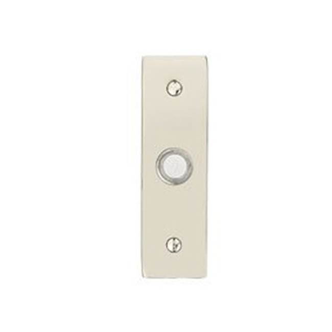 Emtek Stretto Brass Doorbell 1-1/2'' x 5'', US14