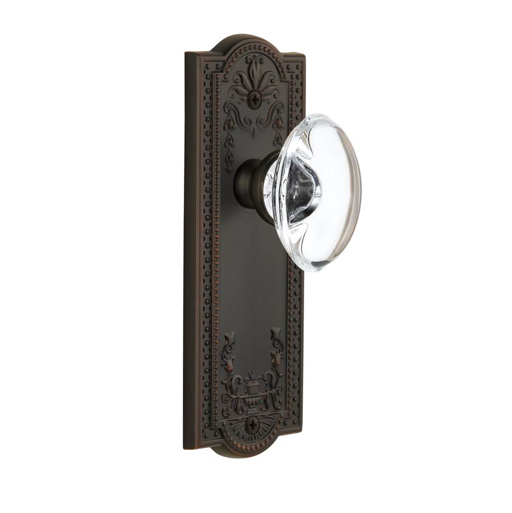 Grandeur Hardware Grandeur - Dummy - Parthenon Plate with Provence Crystal Knob in Timeless Bronze