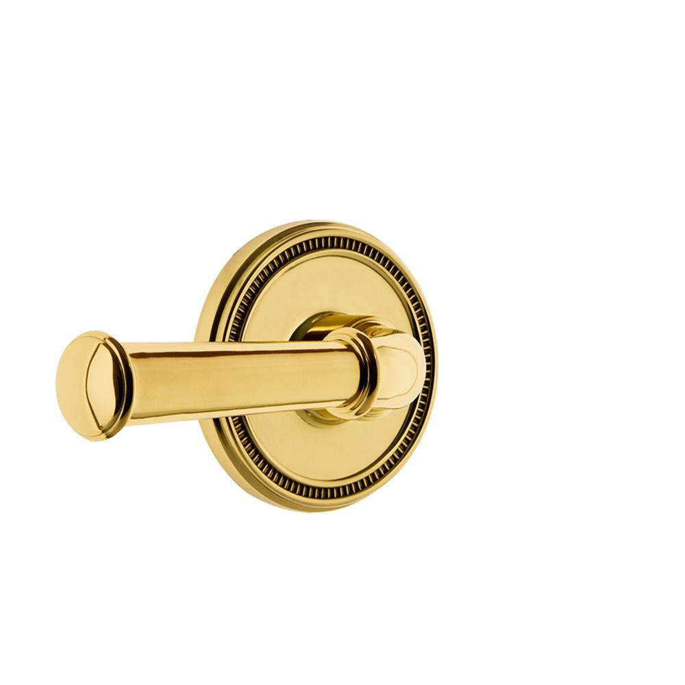 Grandeur Hardware Grandeur Soleil Rosette Privacy with Georgetown Lever in Polished Brass