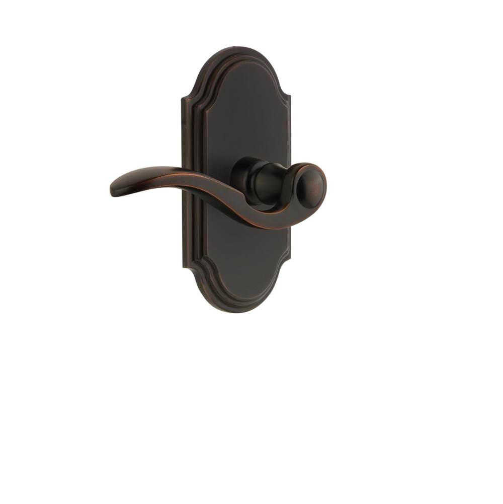 Grandeur Hardware Grandeur Hardware Arc Tall Plate Double Dummy with Bellagio Lever in Timeless Bronze