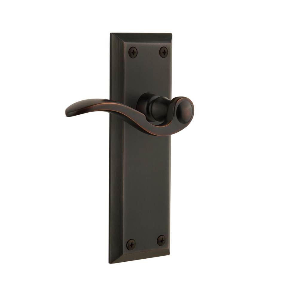 Grandeur Hardware Grandeur Hardware Fifth Avenue Tall Plate Double Dummy with Bellagio Lever in Timeless Bronze
