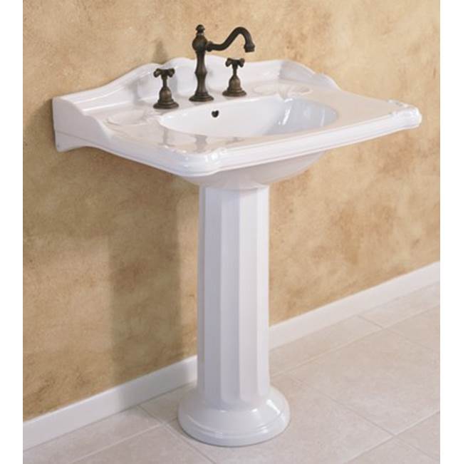 Herbeau ''Charleston'' Washbasin Only in Moustier Bleu, 3 Hole