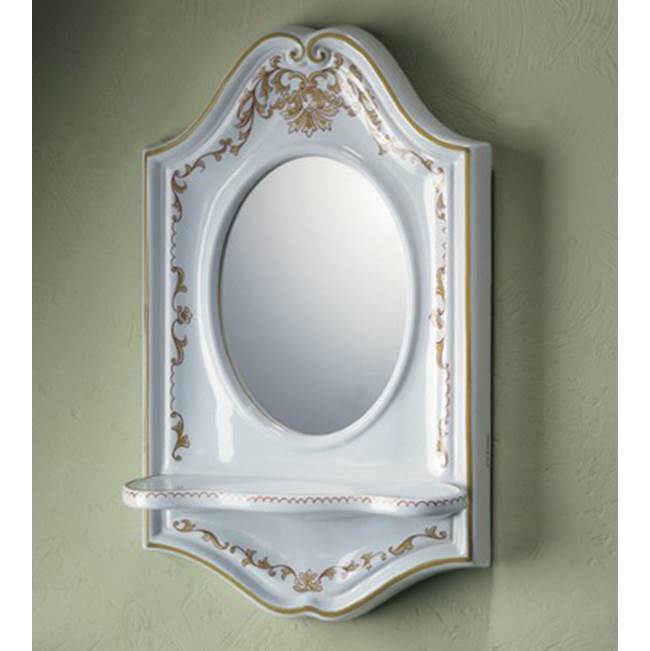 Herbeau ''Sophie'' Mirror in Berain Vert