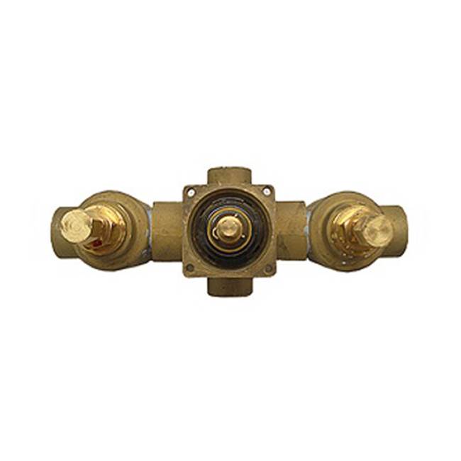 Herbeau ''Pompadour '' 1/2'' Thermostatic Valve - Trim Only in Brushed Nickel, -Trim Only