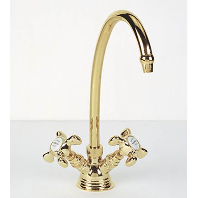 Herbeau ''Royale'' ''Verseuse'' Deck Mounted Mixer in Polished Chrome