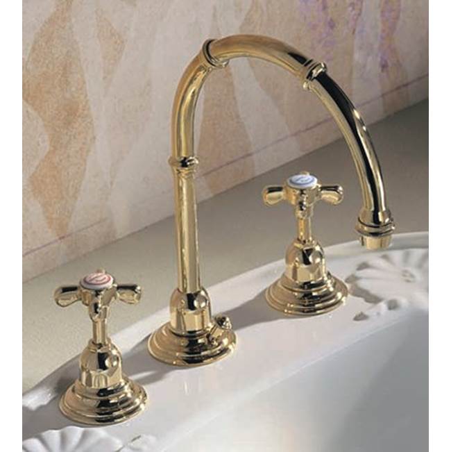 Herbeau ''Royale'' High Arc Lavatory Set in Old Gold
