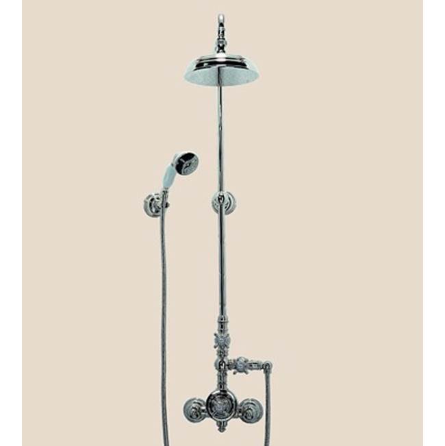 Herbeau ''Royale'' Exposed Thermostatic Shower in Polished Brass