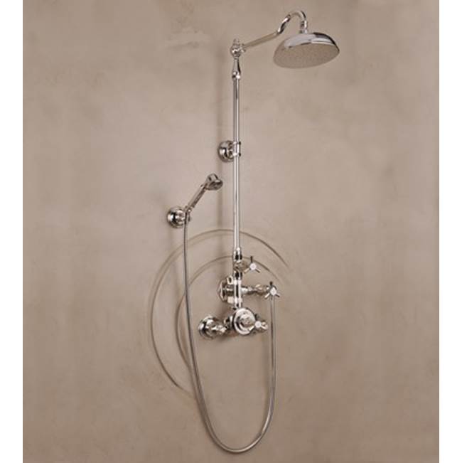 Herbeau ''Monarque'' Exposed Thermostatic Shower in Solibrass