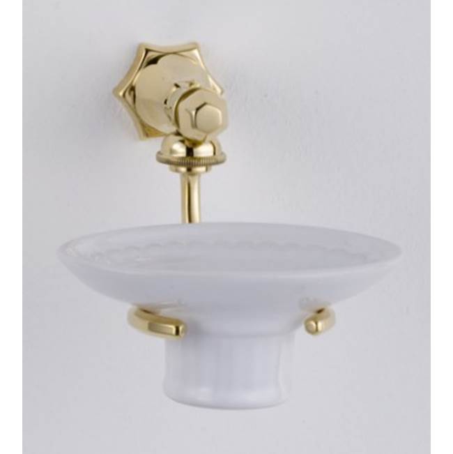 Herbeau ''Monarque'' Soap Dish and Holder in Solibrass