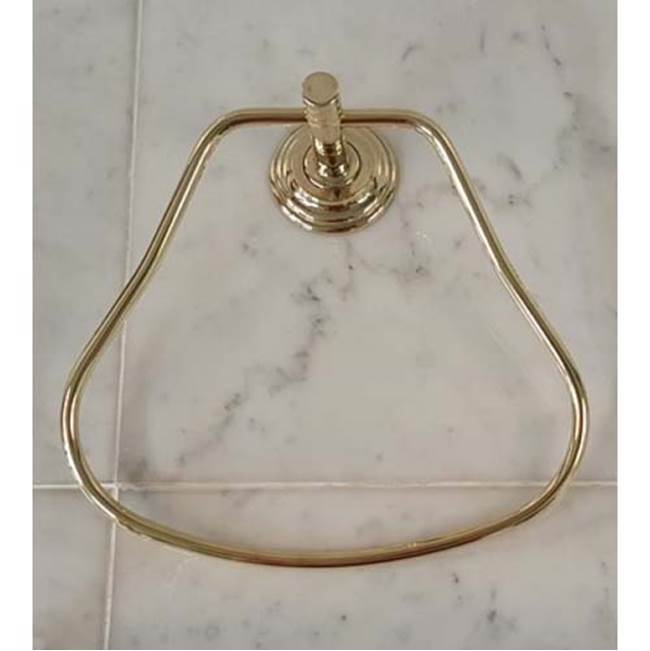 Herbeau ''Lille'' Towel Ring in Old Gold