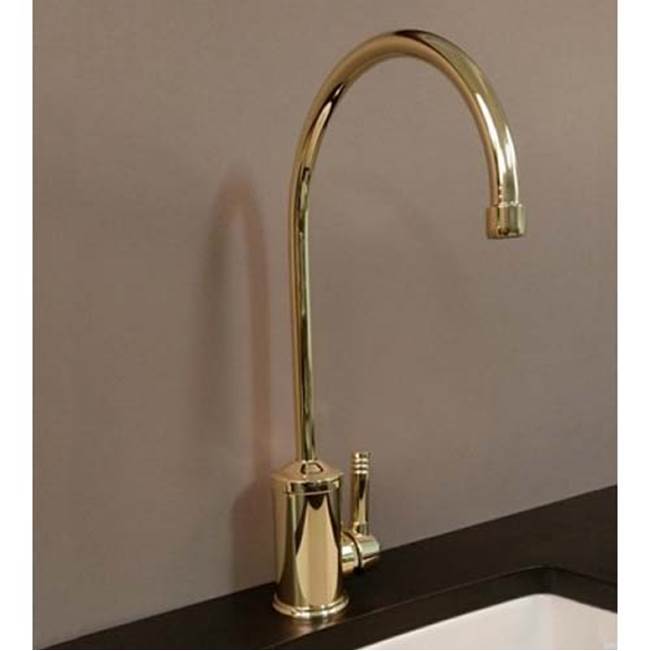 Herbeau ''Lille'' Single Lever Kitchen Mixer with Ceramic Cartridge in Polished Brass