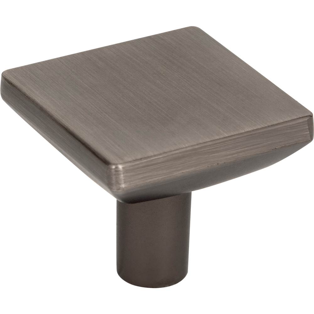 Hardware Resources 1-5/8'' Overall Length Brushed Pewter Walker 1 Square Knob