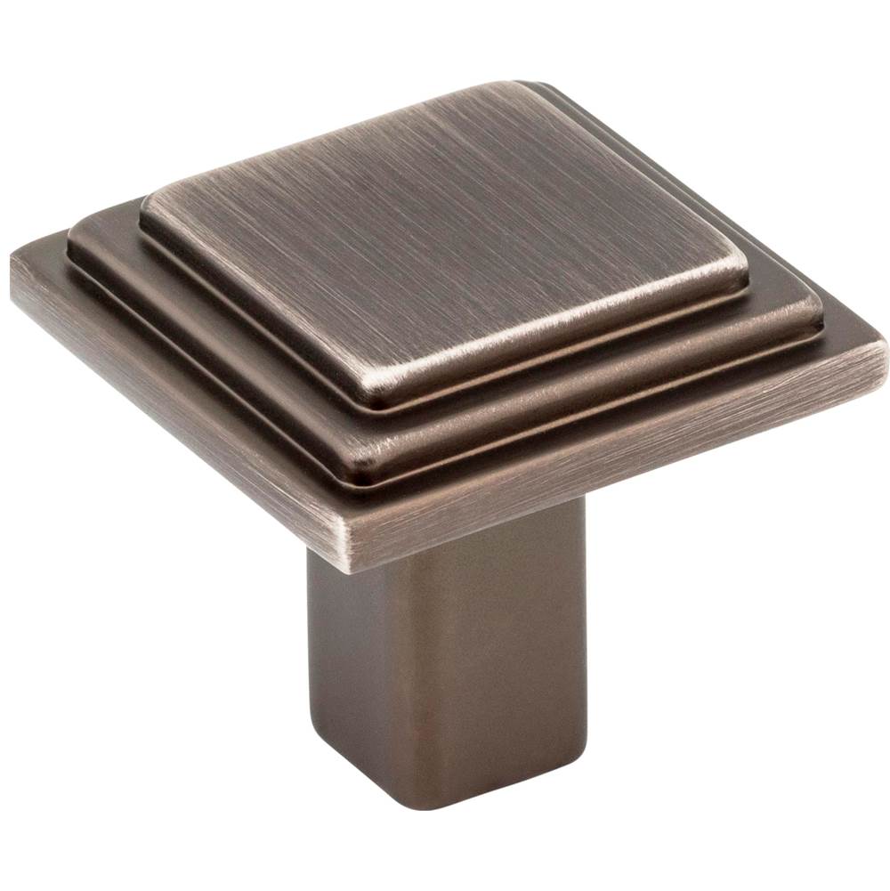 Hardware Resources 1-1/8'' Overall Length Brushed Pewter Square Calloway Cabinet Knob