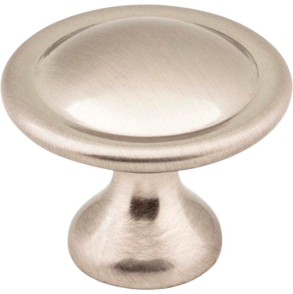 Hardware Resources 1-1/8'' Diameter Satin Nickel Button Watervale Cabinet Mushroom Knob