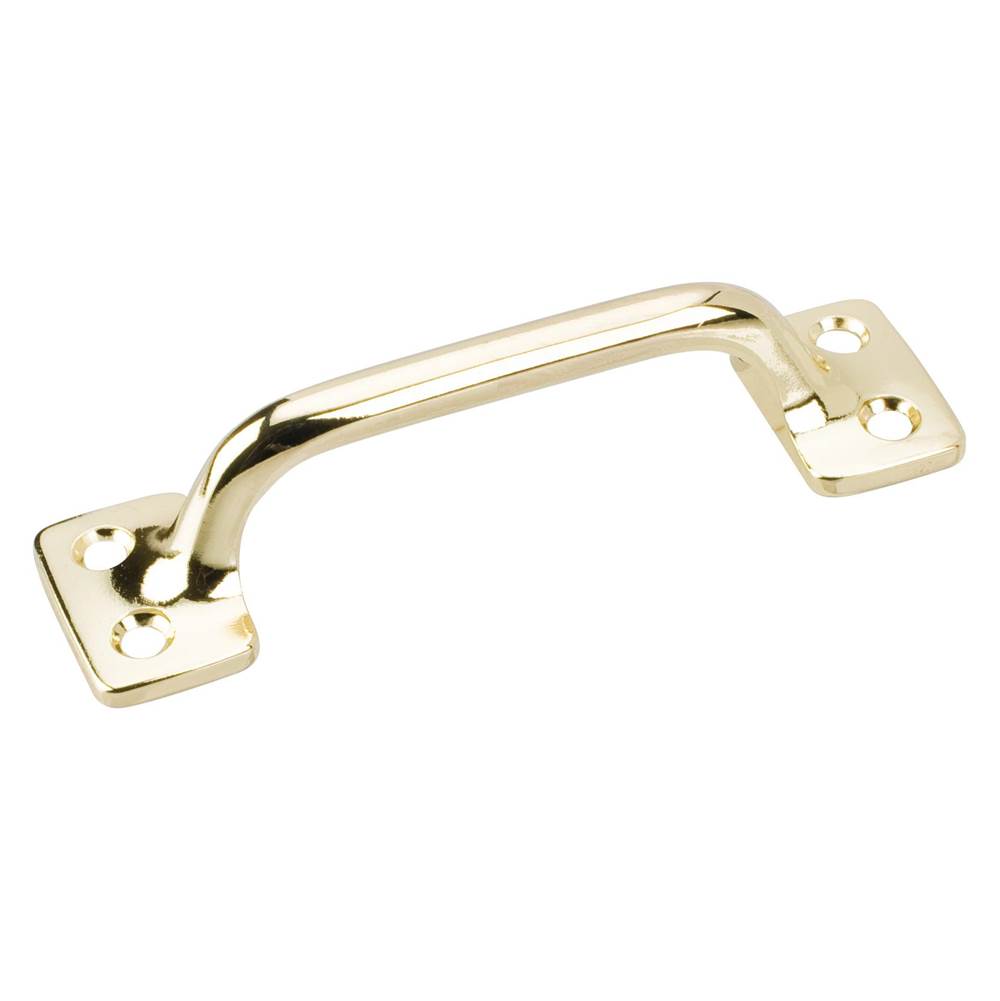 Hardware Resources Sash Pull  4-1/16'' x 1-1/8'' in Polished Brass Finish