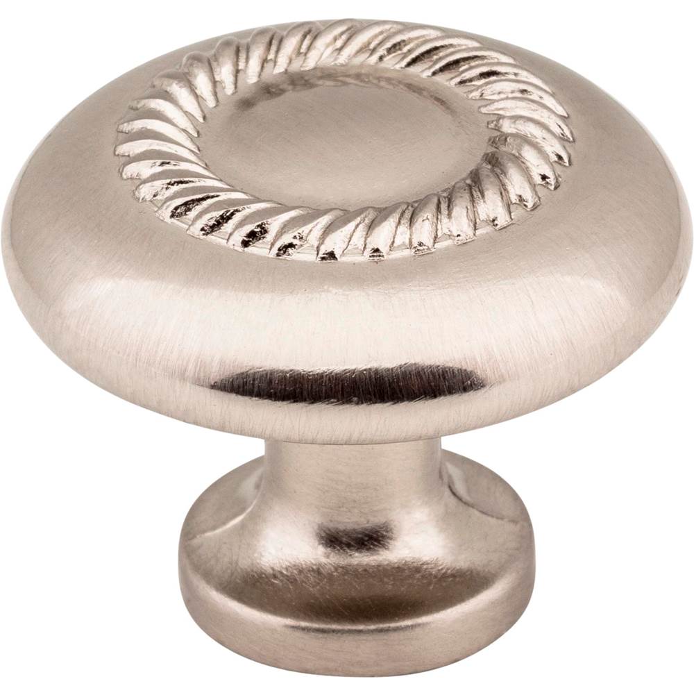 Hardware Resources 1-1/4'' Diameter Satin Nickel Rope Detailed Cypress Cabinet Mushroom Knob