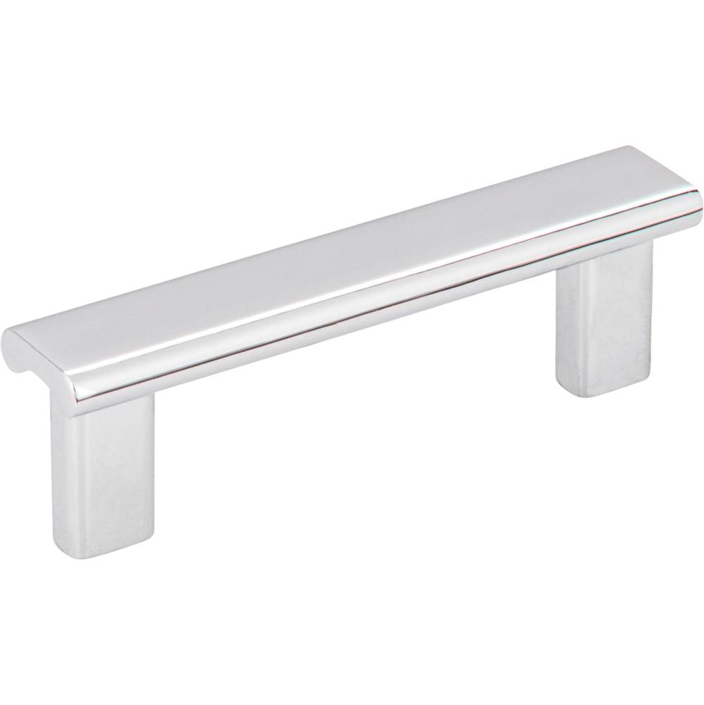 Hardware Resources 3'' Center-to-Center Polished Chrome Square Park Cabinet Pull