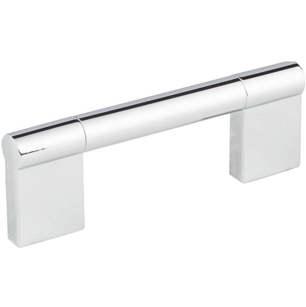 Hardware Resources 96 mm Center-to-Center Polished Chrome Knox Cabinet Bar Pull