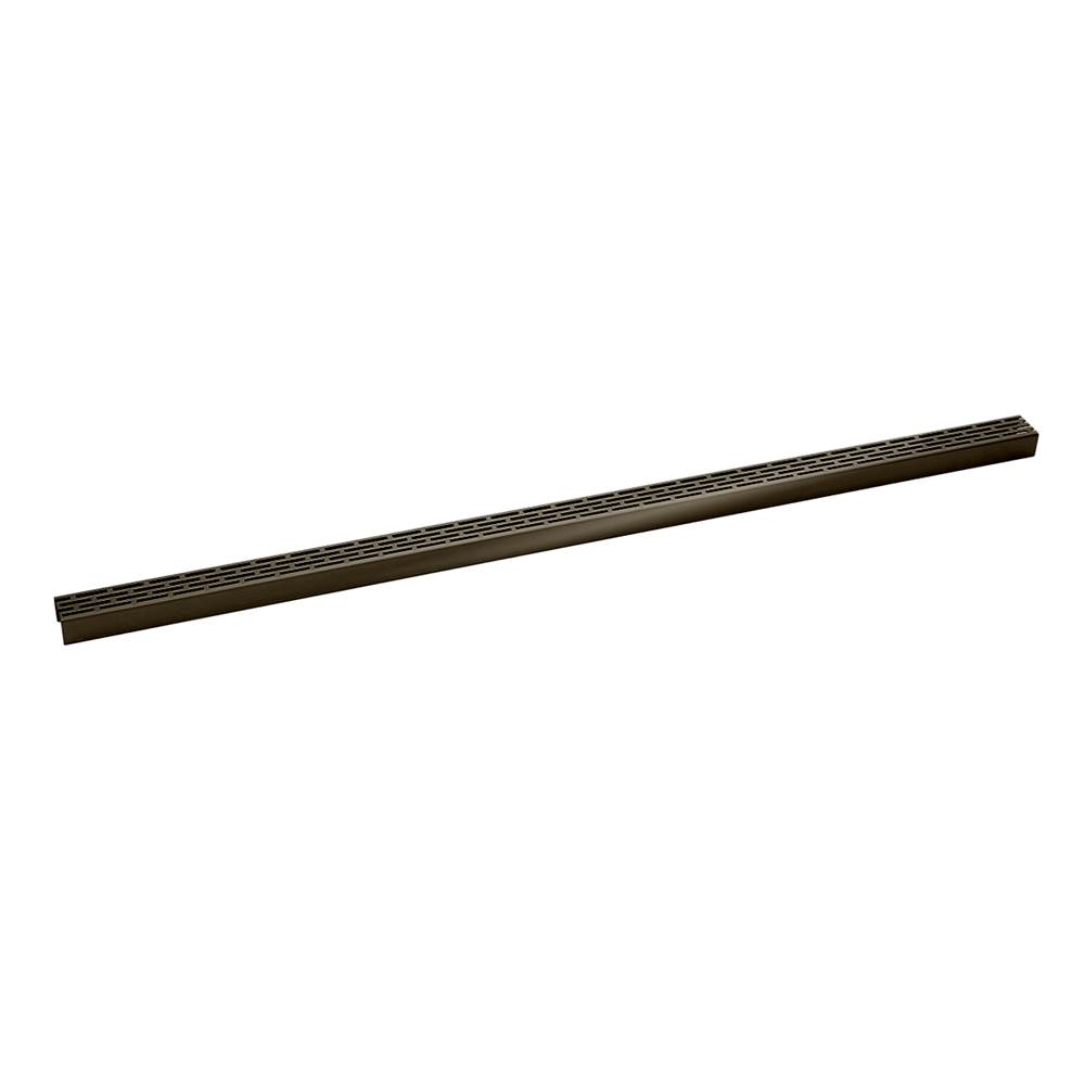 Infinity Drain 72'' Perforated Offset Slot Pattern Grate for S-LT 38 in Oil Rubbed Bronze