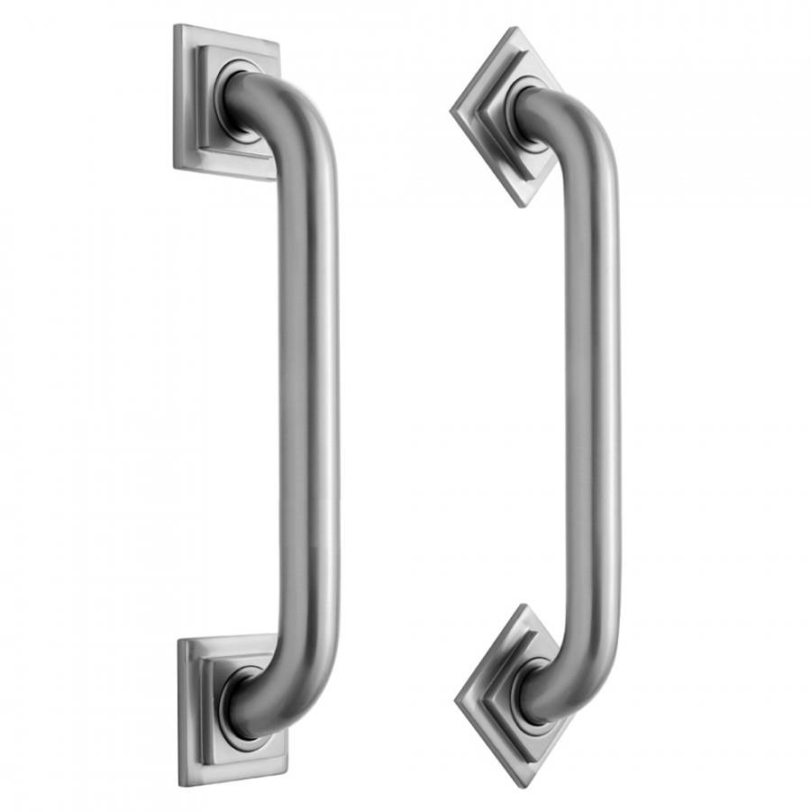 Jaclo 24'' Deluxe Grab Bar with Contemporary Square/Diamond Flange