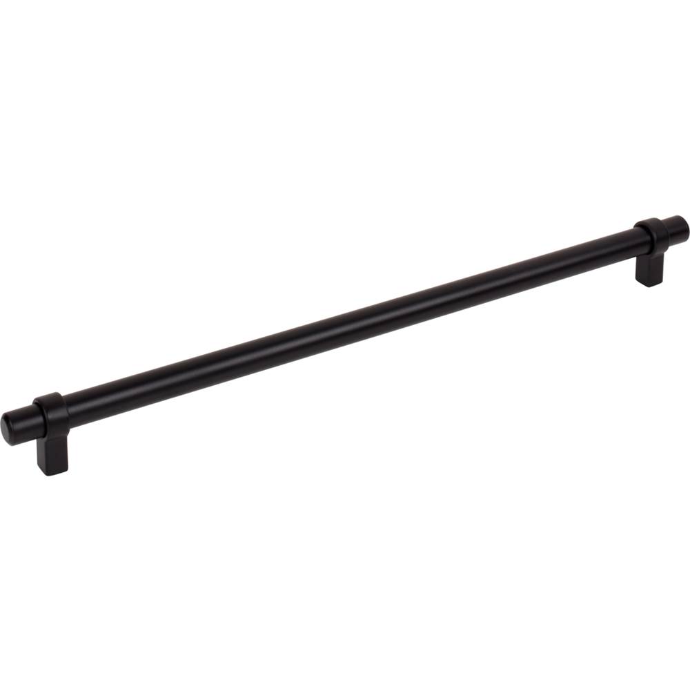 Jeffrey Alexander 319 mm Center-to-Center Matte Black Key Grande Cabinet Bar Pull