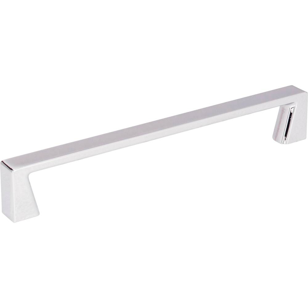 Jeffrey Alexander 160 mm Center-to-Center Polished Chrome Square Boswell Cabinet Pull