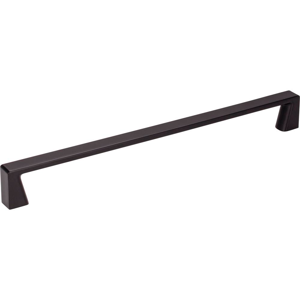 Jeffrey Alexander 224 mm Center-to-Center Matte Black Square Boswell Cabinet Pull