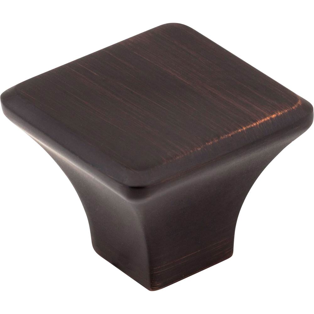 Jeffrey Alexander 1-1/4'' Overall Length Brushed Oil Rubbed Bronze Square Marlo Cabinet Knob