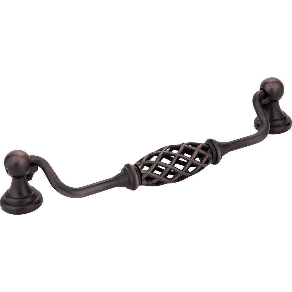 Jeffrey Alexander 160 mm Center-to-Center Brushed Oil Rubbed Bronze Birdcage Tuscany Drop and Ring Pull