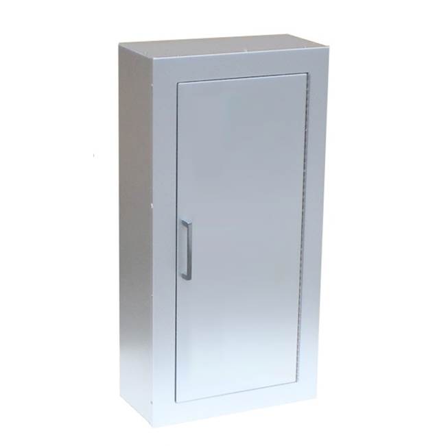 JL Industries Academy Series Aluminum Cabinet with Solid Door, Surface Mount, 6 1/2'' Depth