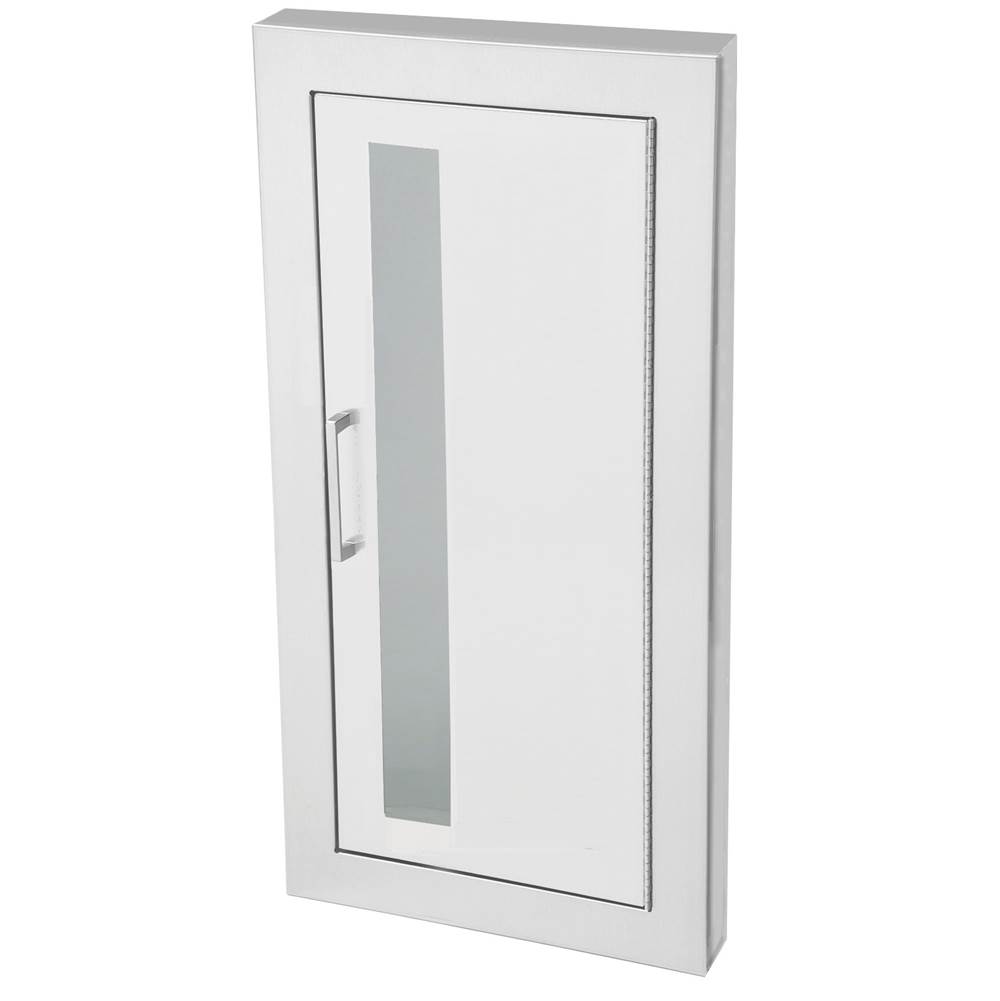 JL Industries Academy Series Aluminum Cabinet with Full Clear Acrylic Window, 1-1/2'' Square Trim, 6'' Depth