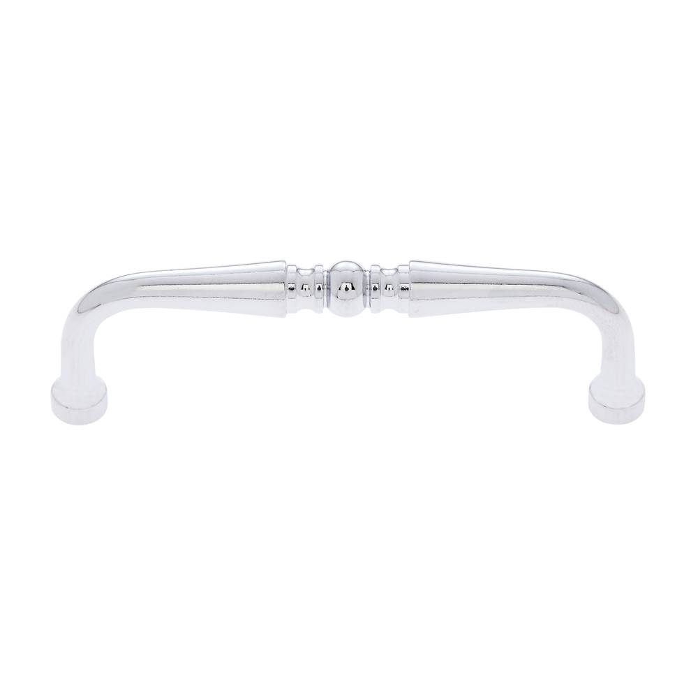 JVJ Hardware Classic Collection Polished Chrome Finish 3-1/2'' c/c Colonial Pull, Composition Solid Brass