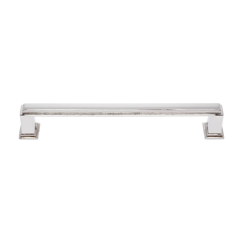 JVJ Hardware Marquee Collection Polished Nickel Finish 160 mm c/c Transitional Pull, Composition Zamac
