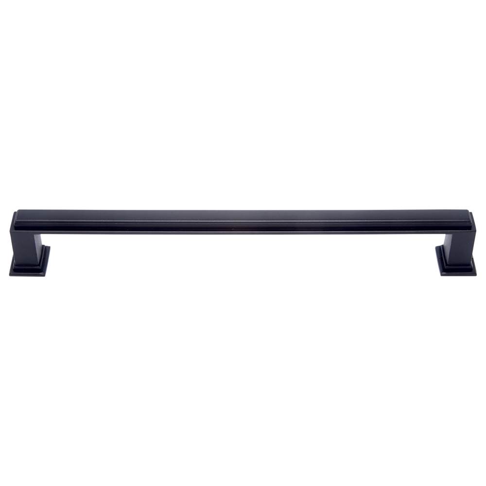 JVJ Hardware Marquee Collection Oil Rubbed Bronze Finish 8'' c/c Transitional Pull, Composition Zamac