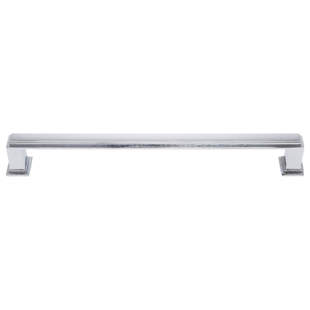 JVJ Hardware Marquee Collection Polished Chrome Finish 8'' c/c Transitional Pull, Composition Zamac