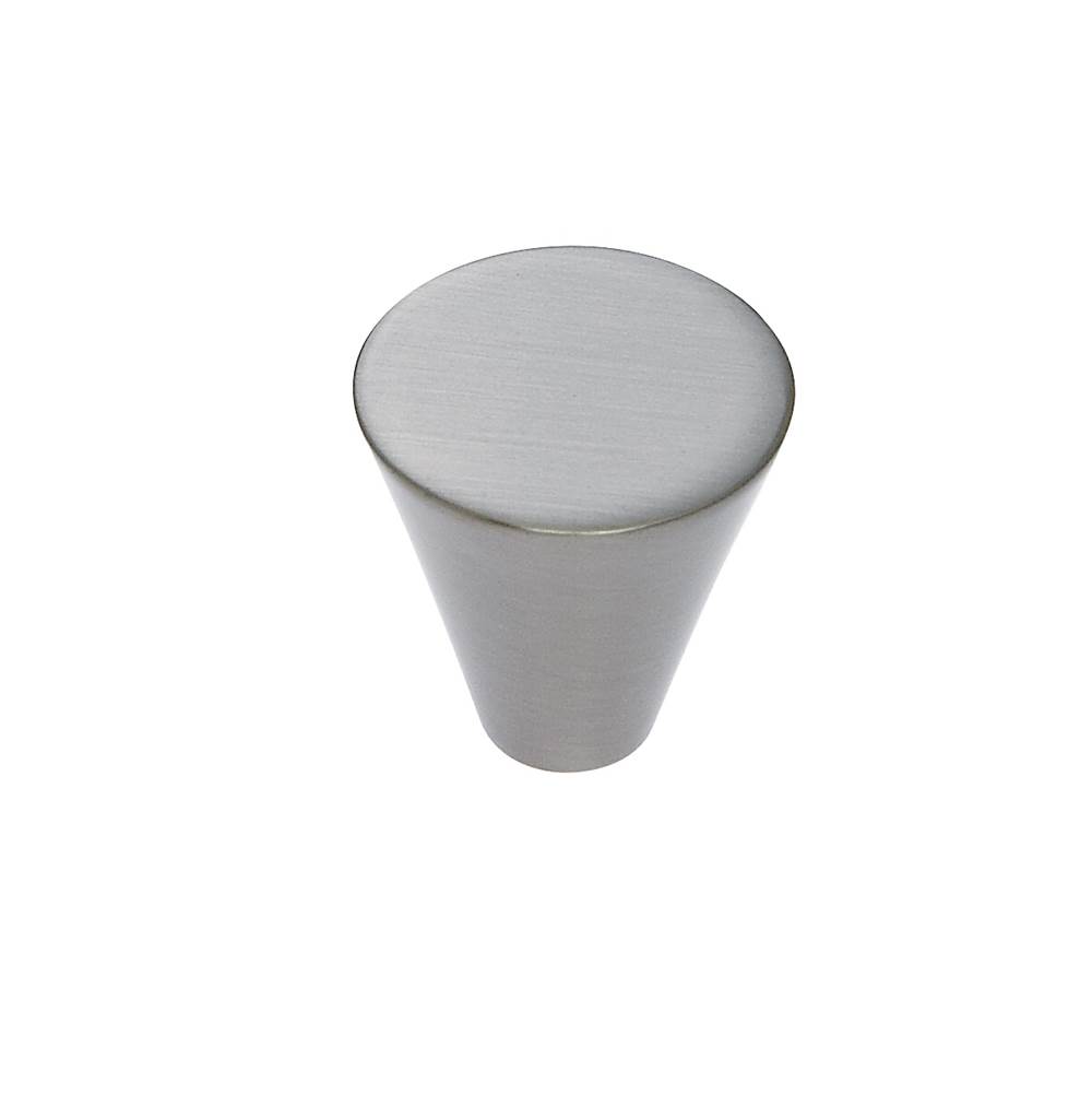 JVJ Hardware Aster Collection Satin Nickel Finish 25 mm Conical Knob, Composition Zamac