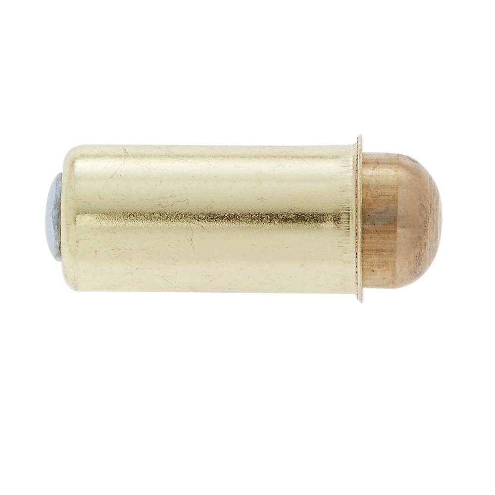 JVJ Hardware Polished Brass Finish 1/2'' Diameter Bullet Catch (Bulk), Composition Brass