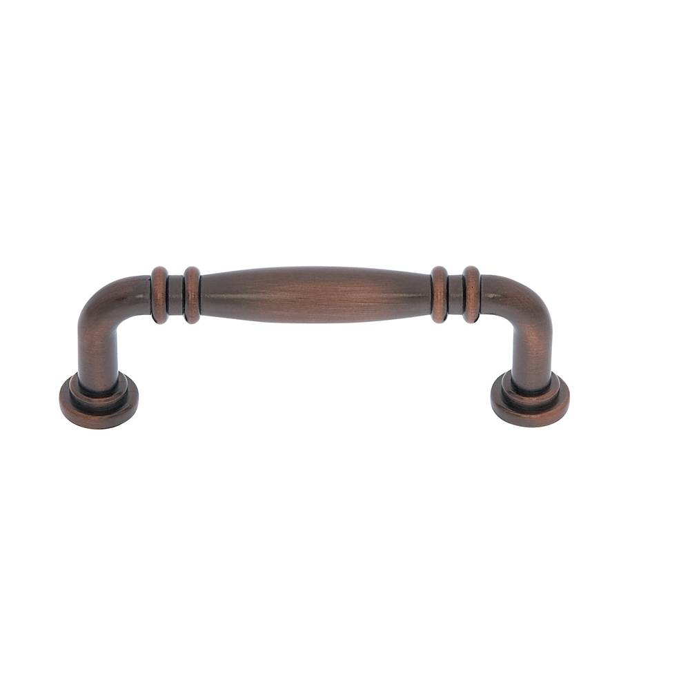 JVJ Hardware Imperial Collection Old World Bronze Finish 96 mm c/c Knuckle Pull, Composition Zamac