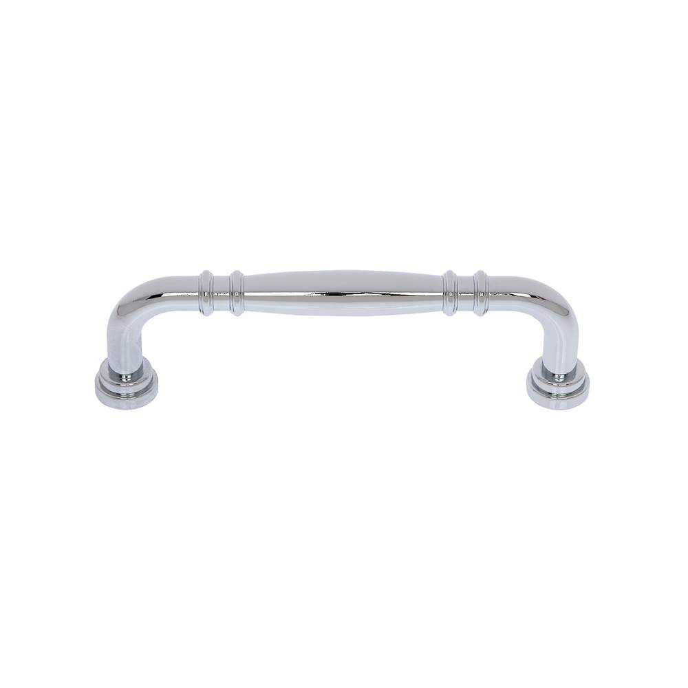 JVJ Hardware Imperial Collection Polished Chrome Finish  6'' c/c Refrigerator Knuckle Pull, Composition Zamac