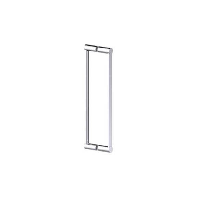 Kartners PORTO - 6-inch Double Glass Door Handle-Brushed Nickel