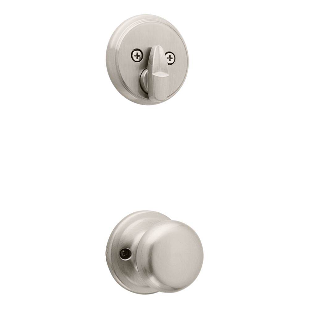 Kwikset Single Cylinder Interior Pack w/Hancock Knob for Signature Series Handlesets in Polished Brass
