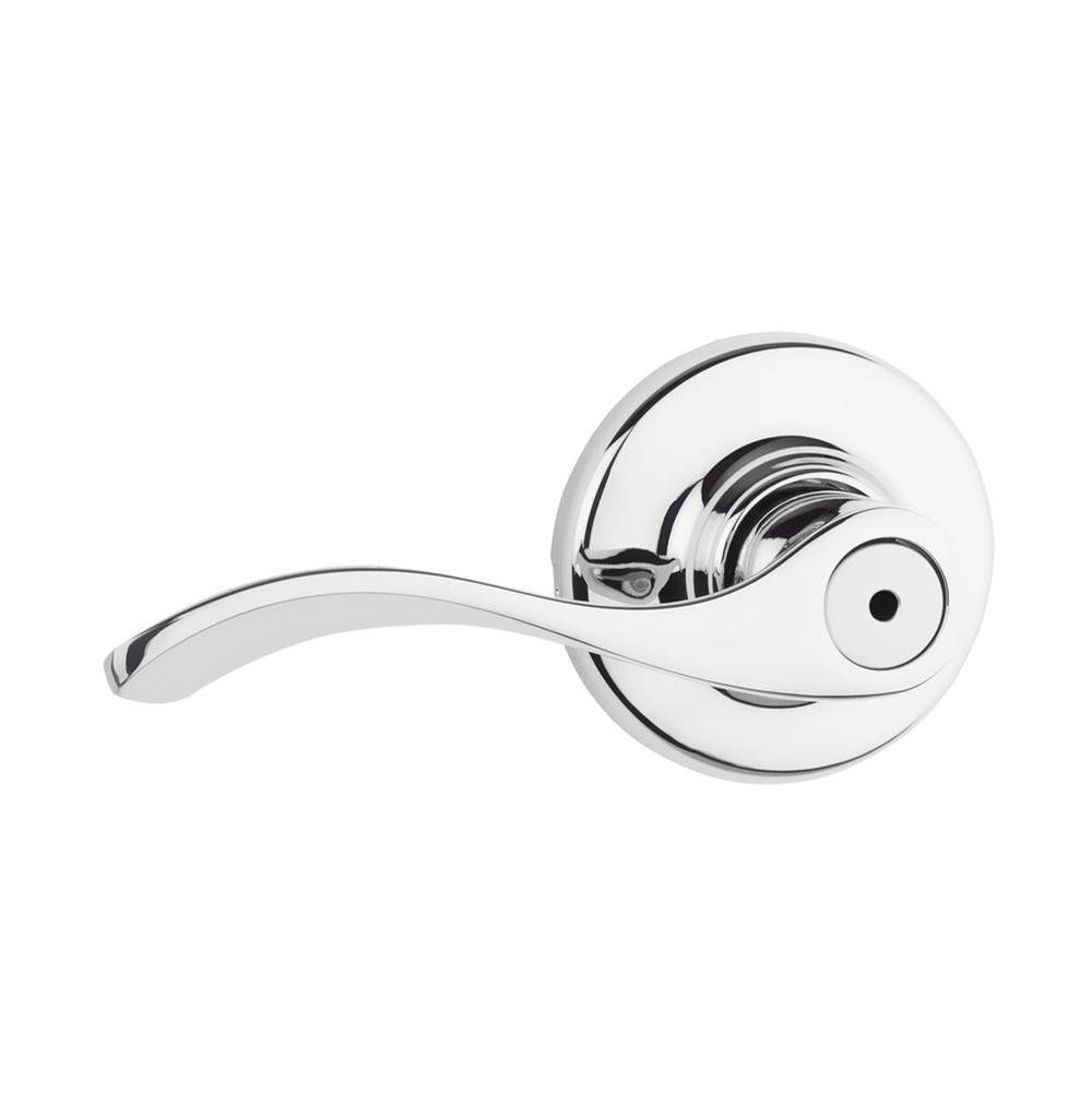 Kwikset Bed/Bath Lever in Polished Chrome