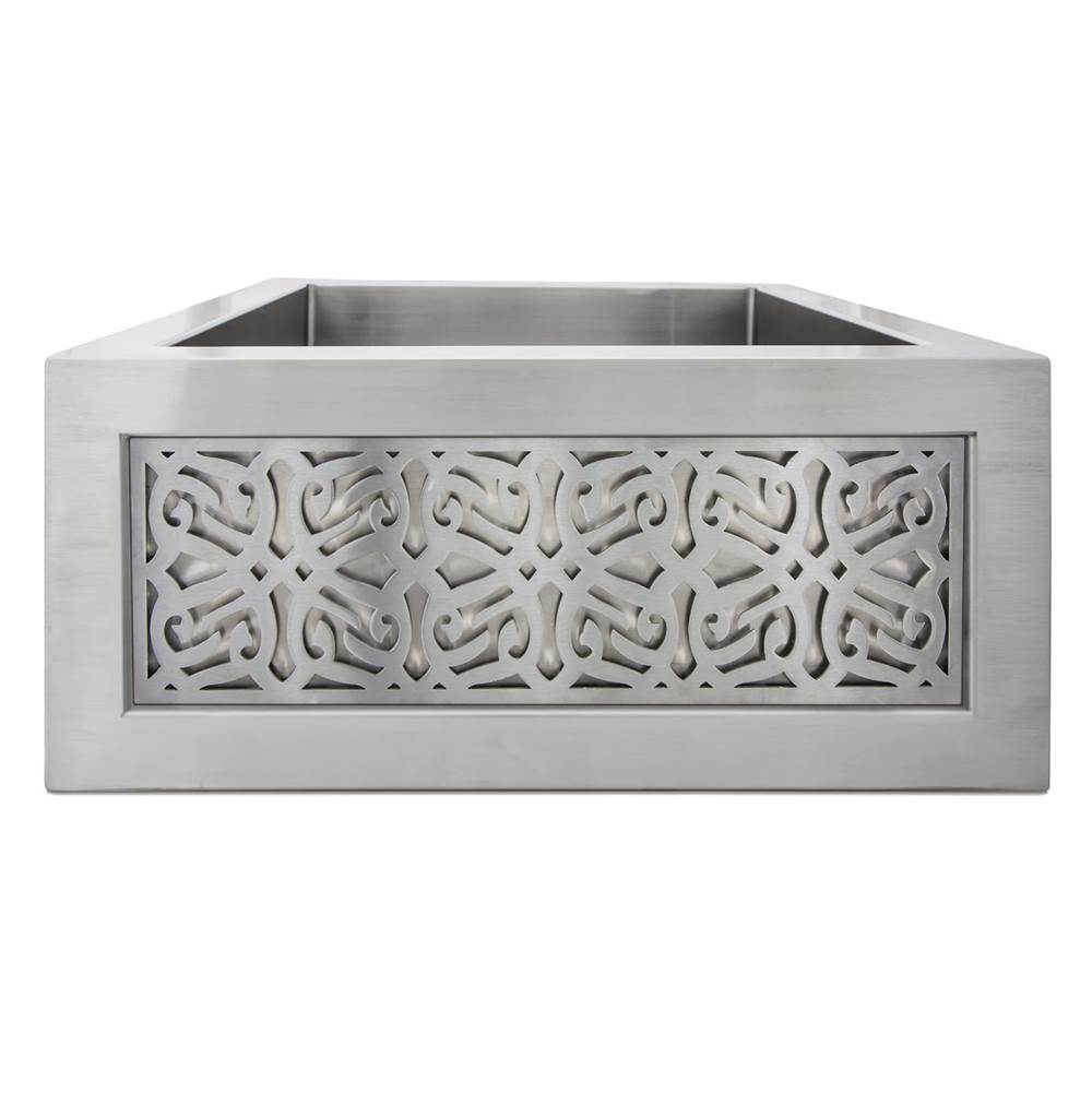 Linkasink Smooth Inset Apron Front Bar Sink and Tribal Panel