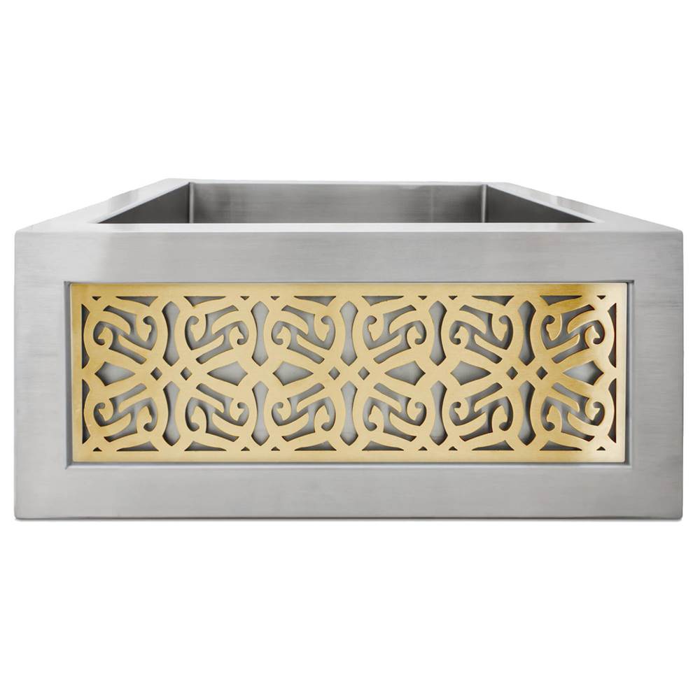 Linkasink Smooth Inset Apron Front Bar Sink and Tribal Panel